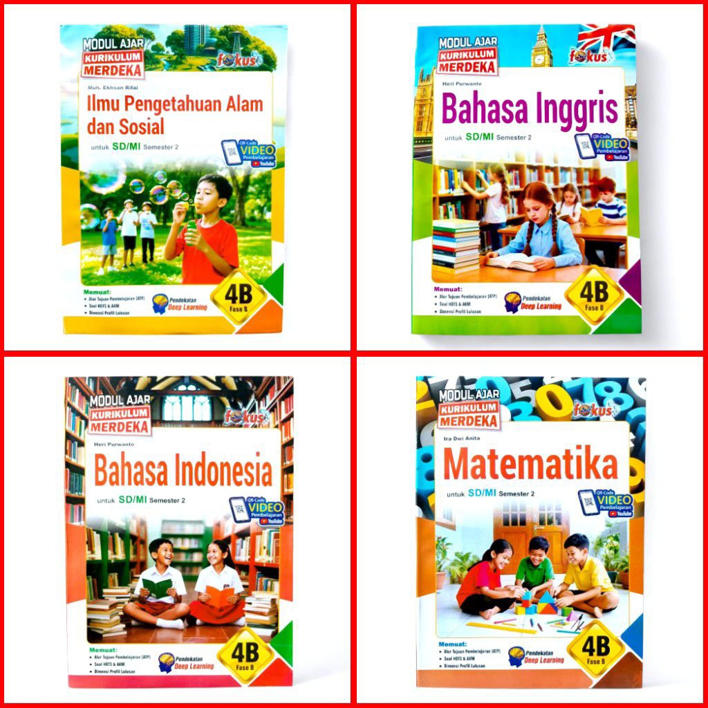 LKS Fokus Kelas 4 SD/MI Semester 2 Kurikulum Merdeka Terbaru 2026