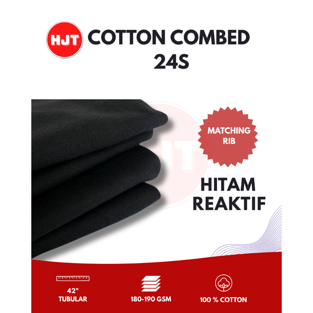 Bahan Kain Katun Cotton Combed Premium 24s