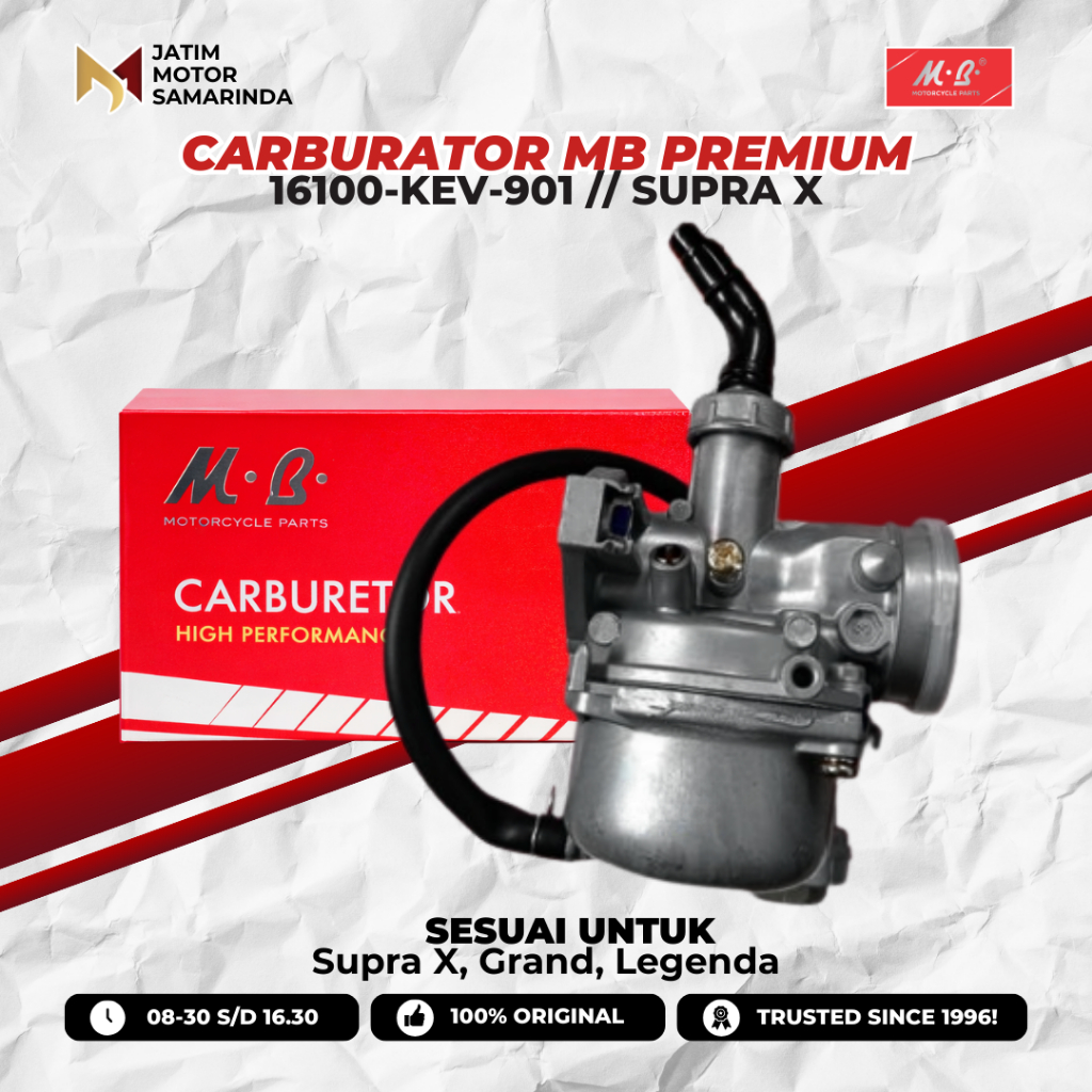 16100-KEV-901 | MB Premium Parts Carburator Karburator Karbu Untuk Supra X, Grand, Legenda Original