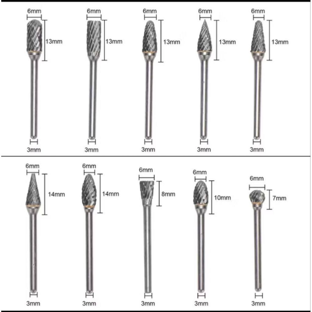 mata bor tuner cuner porting( set 10pcs)