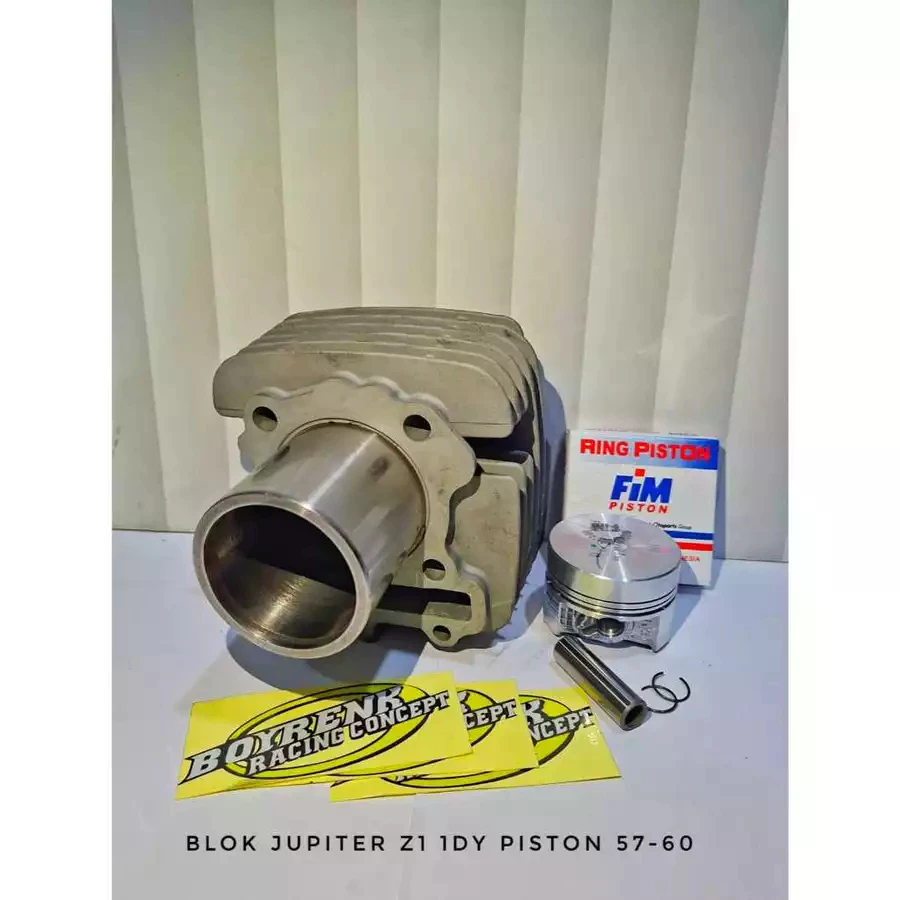 CYLINDER BLOK SET PISTON SEHER YAMAHA JUPITER Z1 1DY LINER 65 PISTON 57 57.5 58 58.5 59 SET BORE UP 