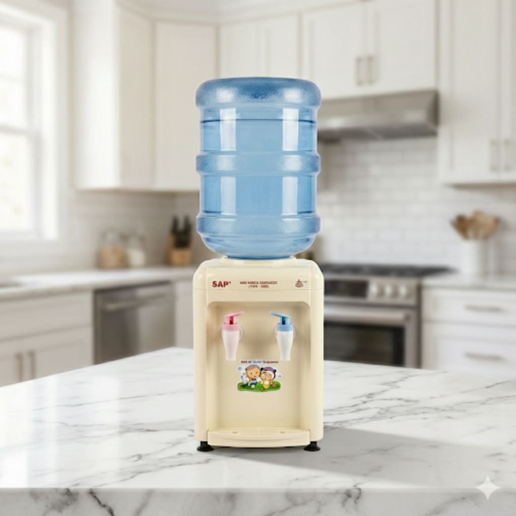 SAP Mini Dispenser 2008 FREE 1 Galon 5 Liter Air Panas dan Normal Hot and Normal