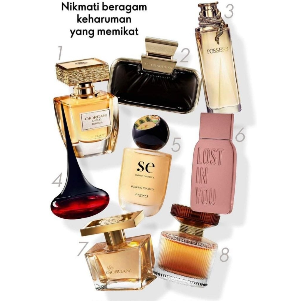 Parfum Wanita Mewah Giordani Gold Essenza Parfum Miss Giordani EDP Divine Exclusive EDP Love Potion 