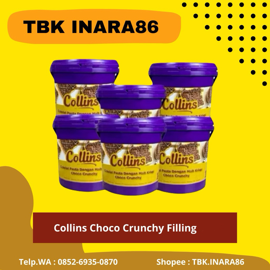 Collins Choco Crunchy Filling 1kg – Cokelat Crunchy Topping & Isian Kue