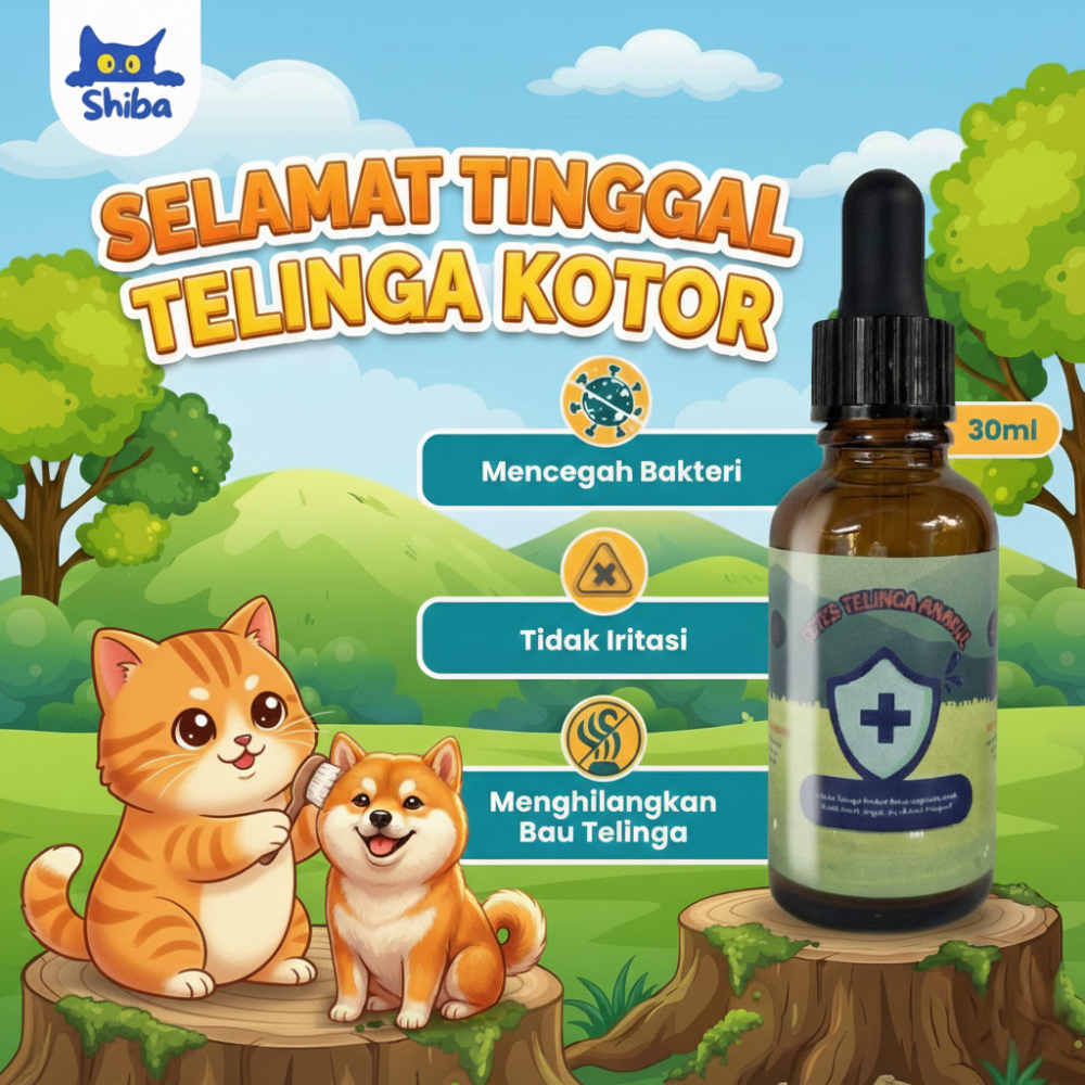 Obat Tetes Telinga Kucing Mengobati Earmites Conge Gatal Infeksi Pembersih Kuping Congek Berair