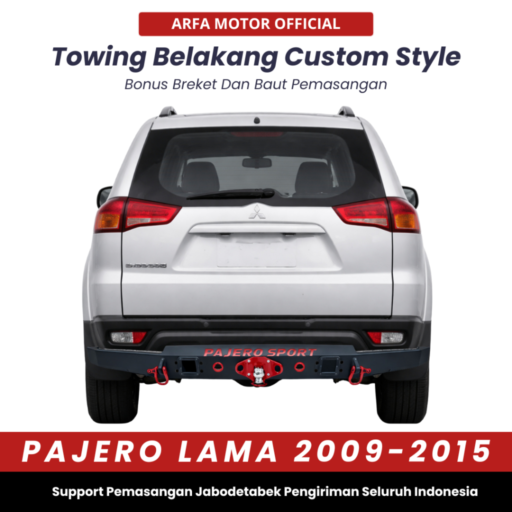 Towing Belakang Pajero 2009 2010 2011 2012 2013 2014 2015 Pengaman Bemper Mobil Guard Bumper Custom
