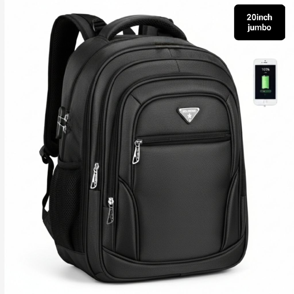 Tas ransel pakaian Polo original SUPER JUMBO 20 inch premium ( BISA COD )