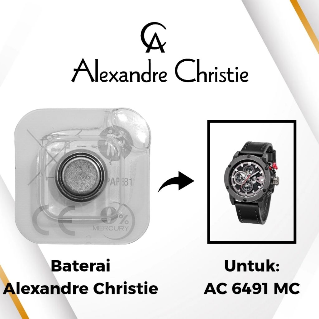 Baterai Jam Tangan Alexandre Christie AC 6491 MC Original