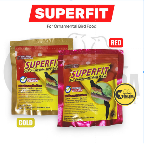PAKAN BURUNG SUPERPAKAN VOER PUR SUPERFIT GOLD HIGH PROTEIN MAKANAN HARIAN BURUNG MURAI KACER CIBLEK