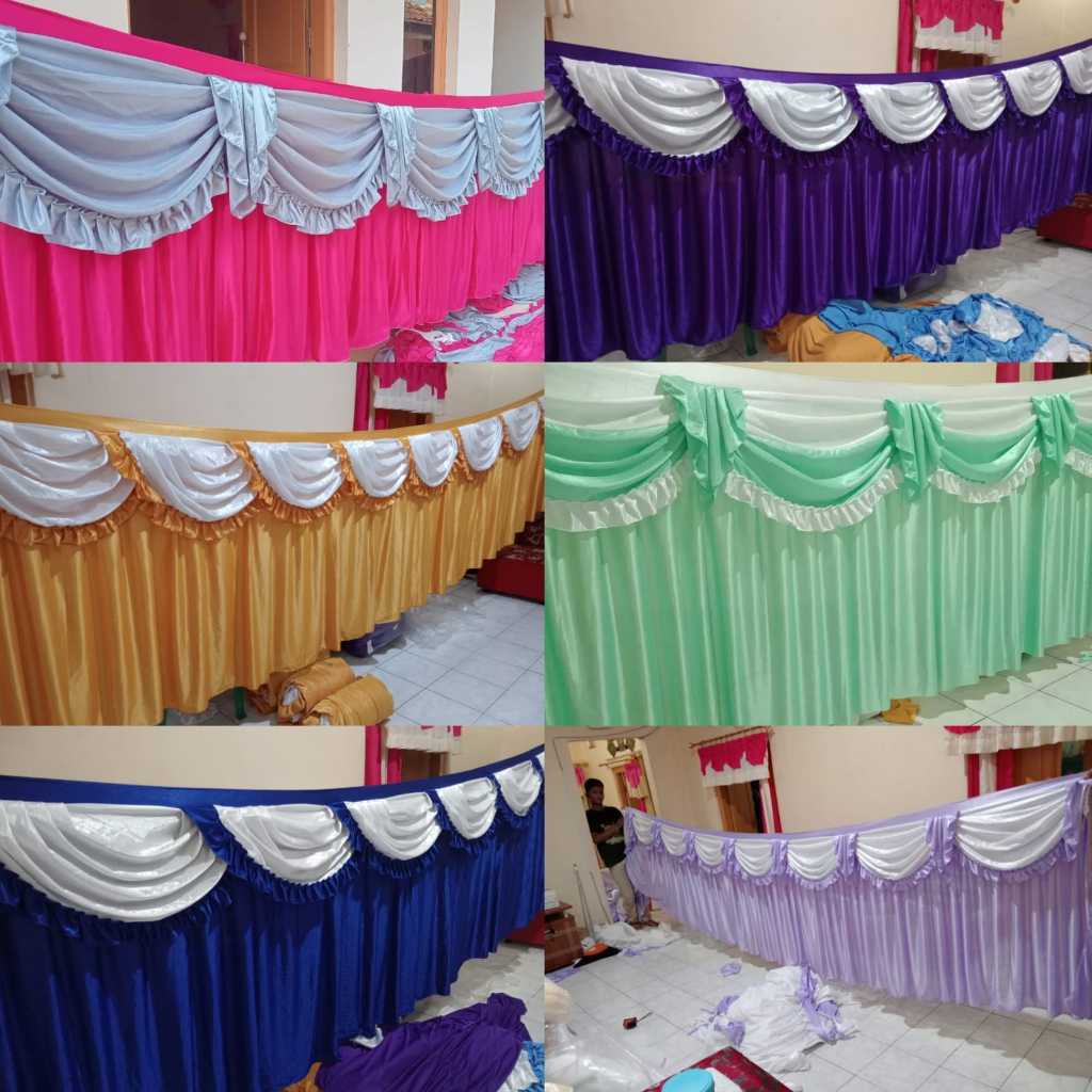 Skriting Meja Prasmanan/REMPEL MEJA PRASMANAN Per Meter