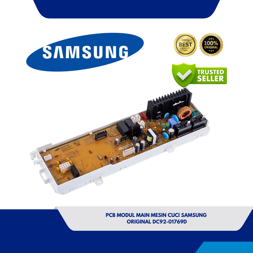 PCB MODUL MAIN MESIN CUCI SAMSUNG WW65J3283LW ORIGINAL DC92-01769D