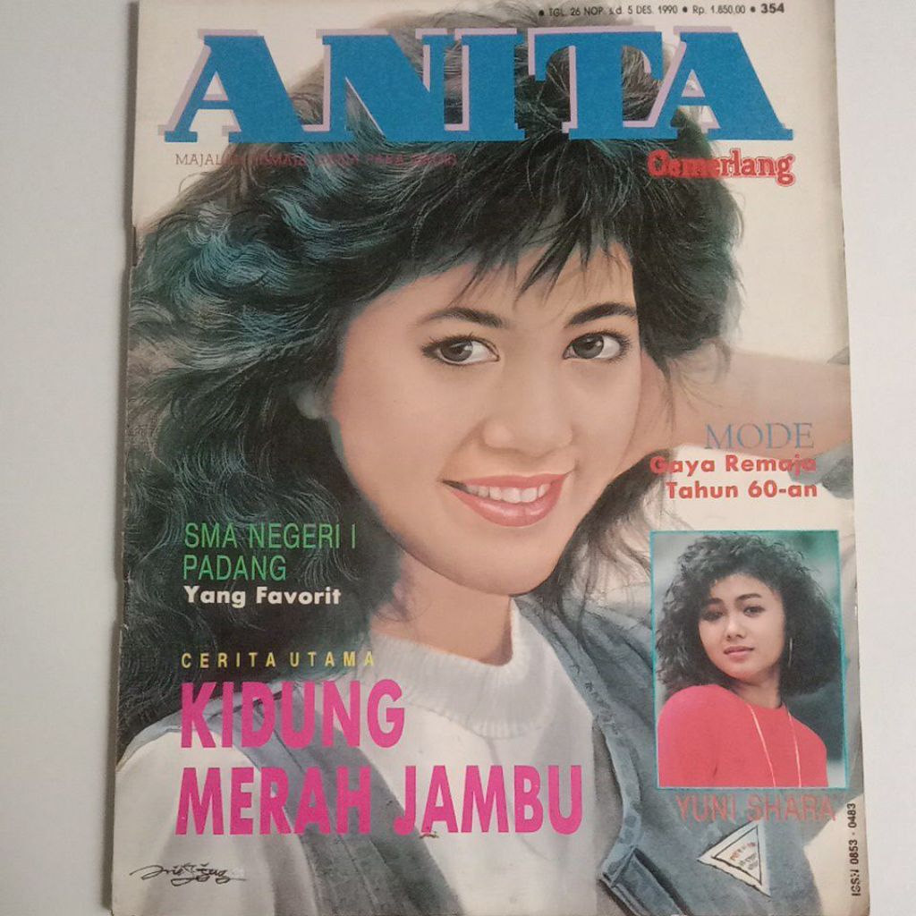 Majalah Anita Tahun 1990 Cover Paramitha Devi Chandra Rusady