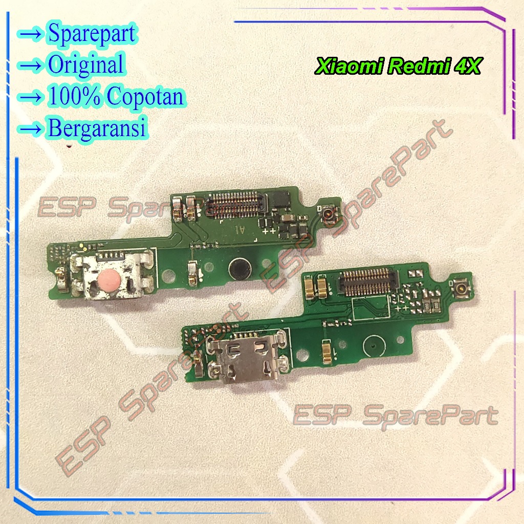 Board Charger Xiaomi Redmi 4X Papan Konektor Cas / Casan Copotan