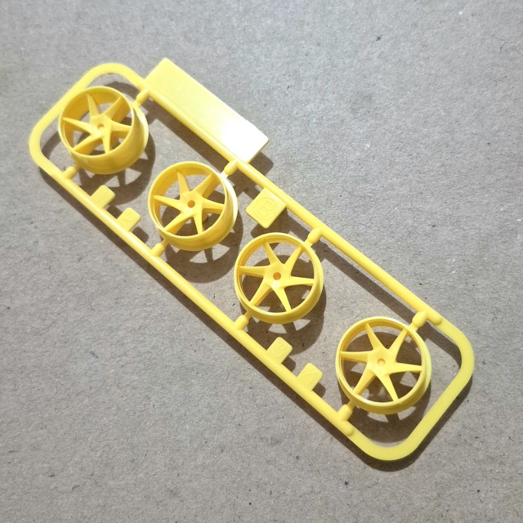 velg spiral kuning size medium original Tamiya