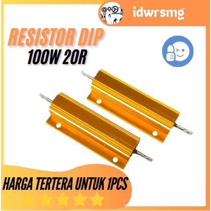 Resistor 100W 20R 20 Ohm Wirewound Dummy Load Shunt 100 Watt Aluminium