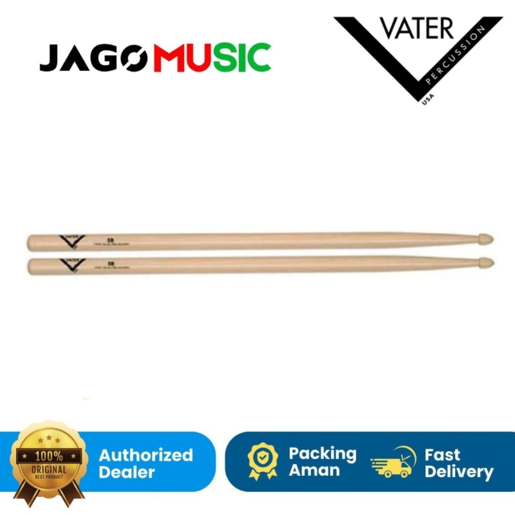 Stick Drum VATER VH5BW WOOD TIP
5B Hickory Drum Stick 5B