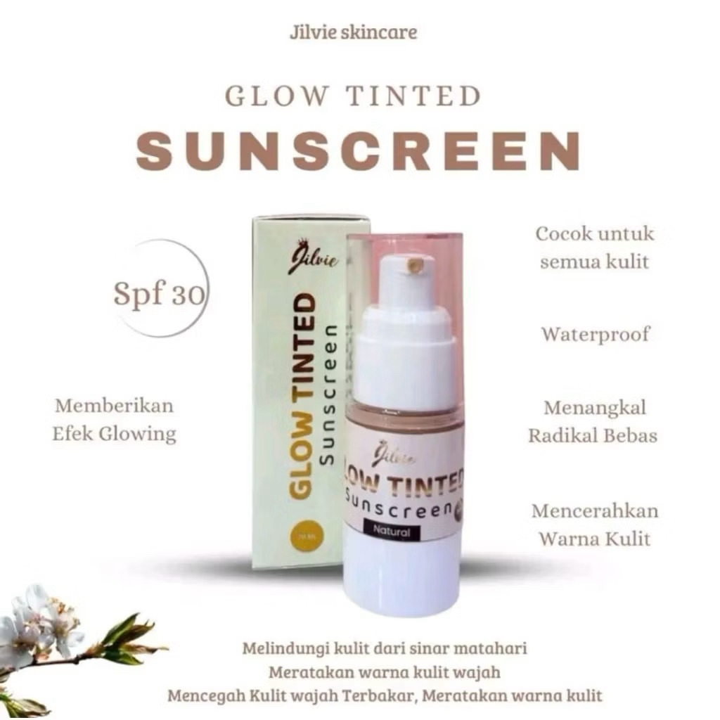 jilvie skincare GLOW TINTED SUNSCREEN Spf 30+++
