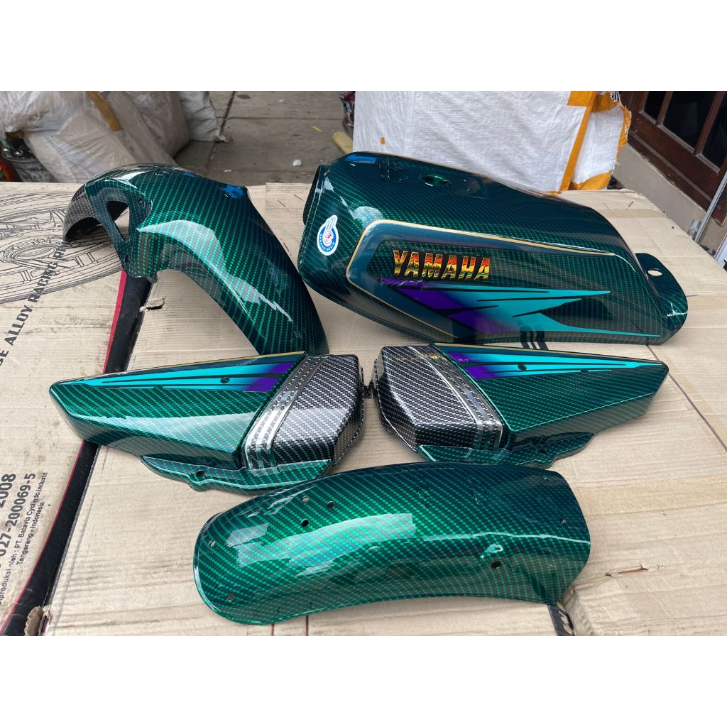 BODY SET RX KING 1995 1996  HIJAU CARBON