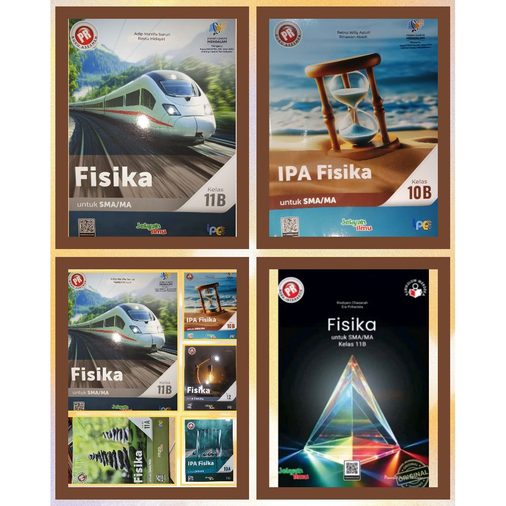 Buku lks/pr PM Asasmen Fisika  semester 1 semester 2 kelas 12 tahun 2023/2024/2025