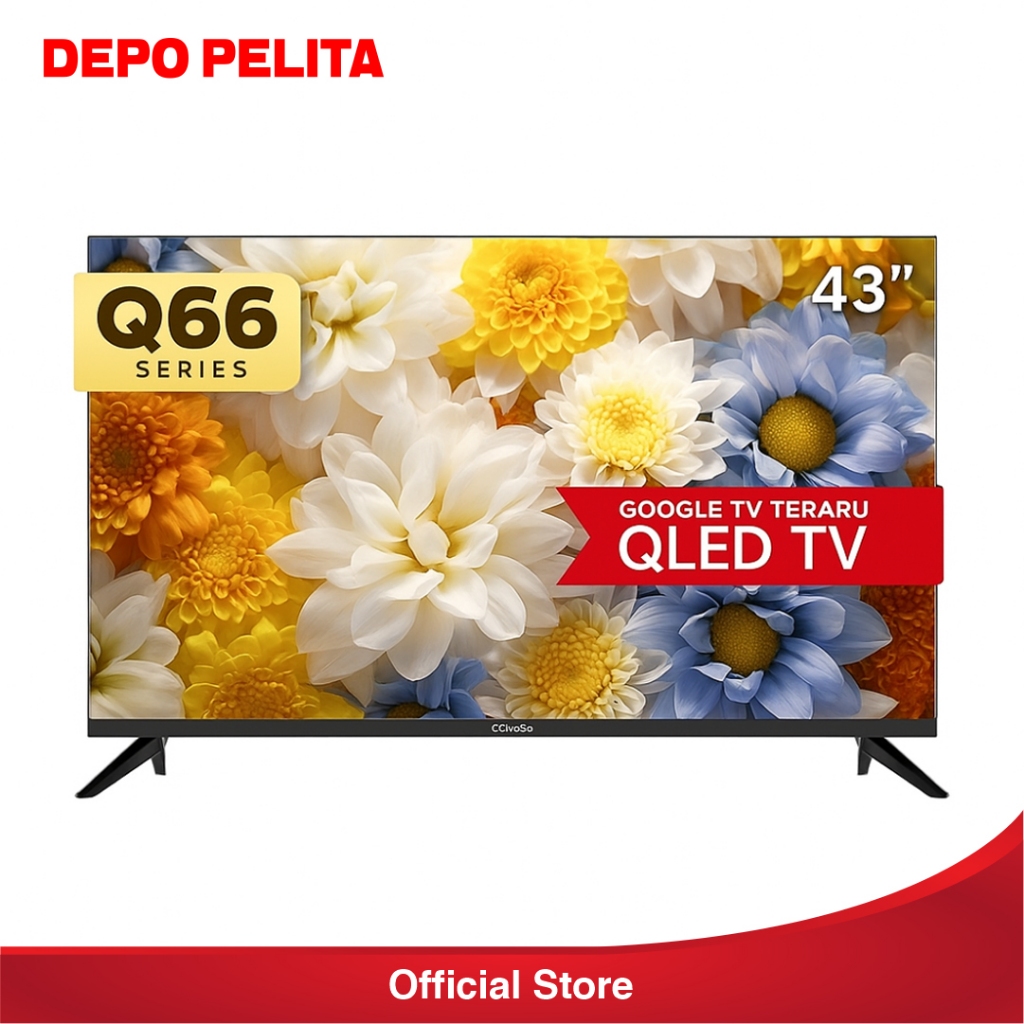 Coocaa 43 Inch Smart Google QLED TV FHD 43Q66