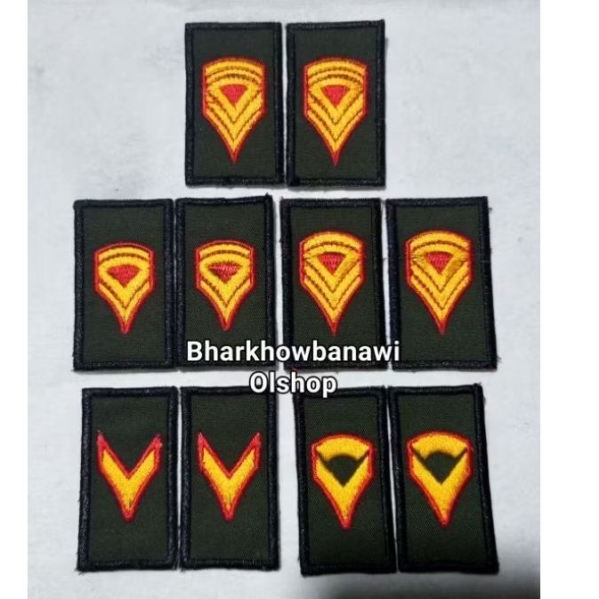 Pangkat UNHAN RI bordir plus pengeras bet pangkat unhan ri lengkap