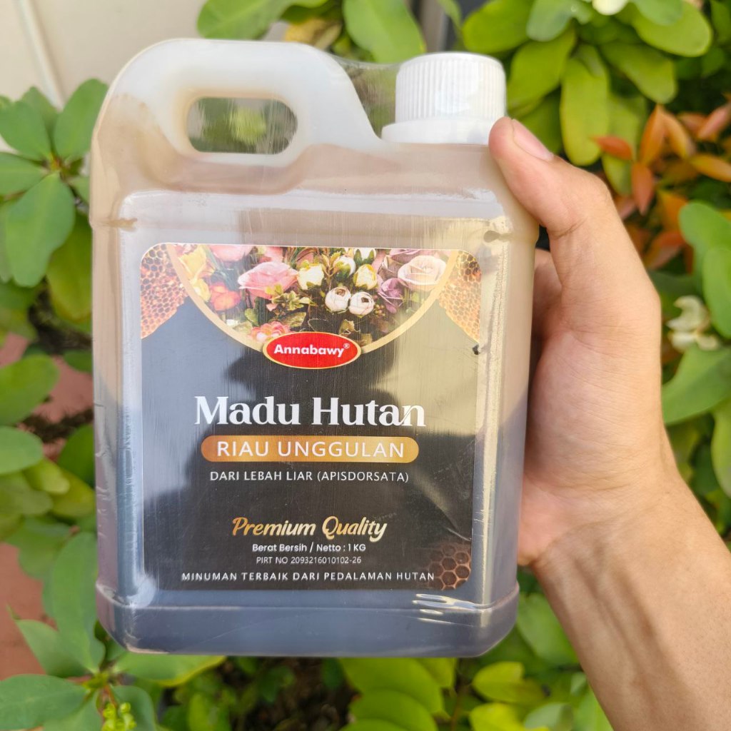 Madu Hutan Riau Unggulan Hitam Asli Pendalaman Hutan /Madu Hutan Riau Annabawy 100% Asli