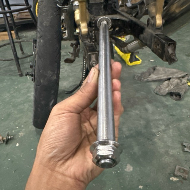 As roda belakang tiger 15mm stainless custom model 2 kunci