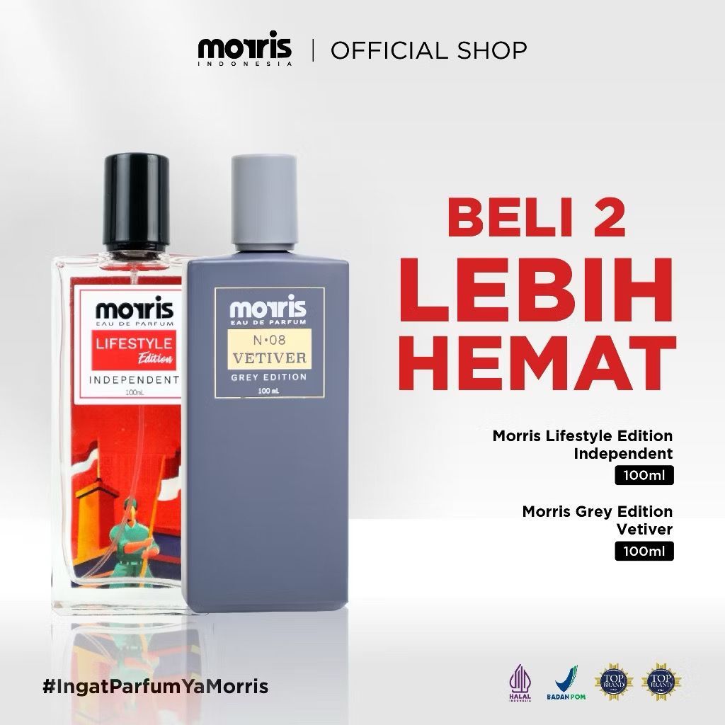 Morris Parfum Lifestyle Edition 100ml X Morris Parfum Grey Edition 100ml