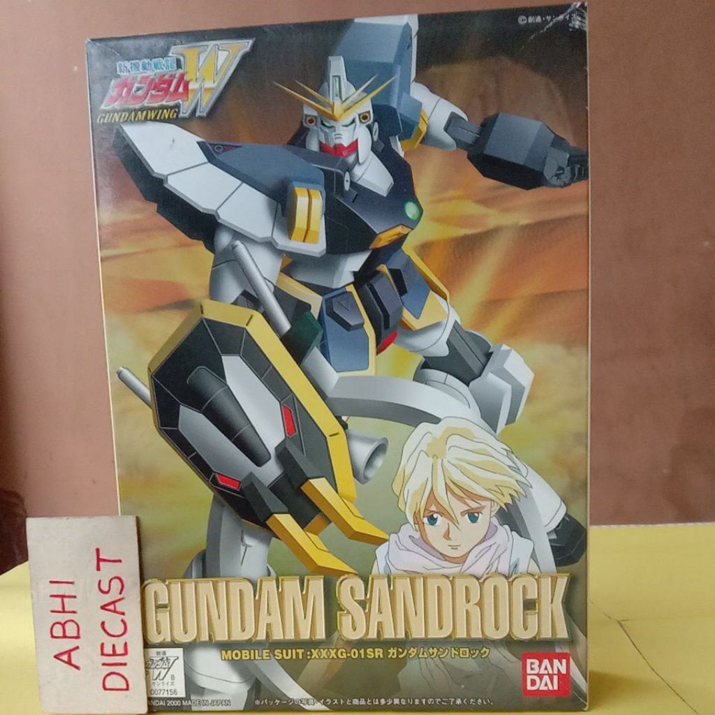 Bandai 1/144 wf-05 gundam sandrock 2000 figure version wf05 xxxg-01sr gundam sandrock with figure qu