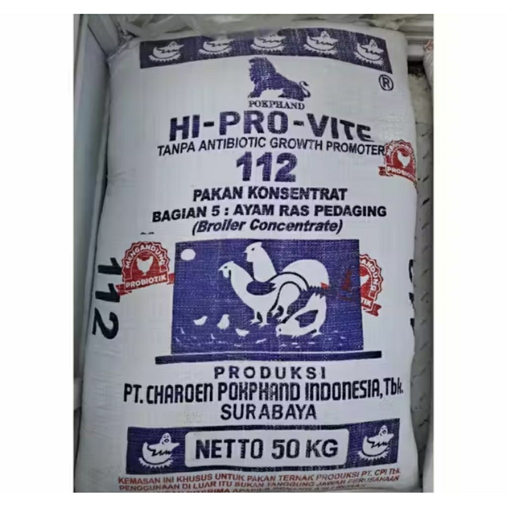 Konsentrat ayam pedaging 112 pakan unggas