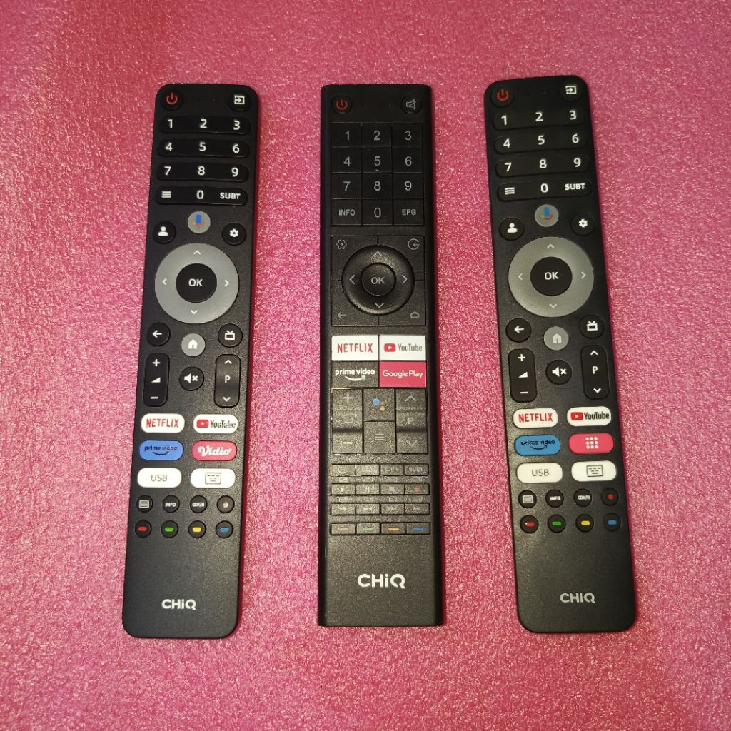 remot tv LED android dan google tv chiq