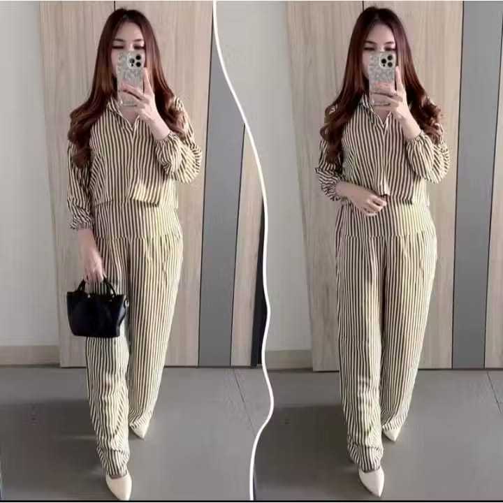 crop salur jumbo setelan wanita terbaru kekinian / baju wanita Nyaman Dipakai