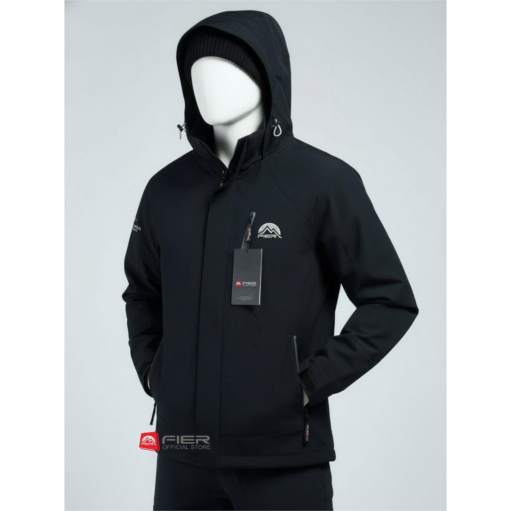 Black Tambora Fier Jacket  Inner Jaring Jaket Pria
