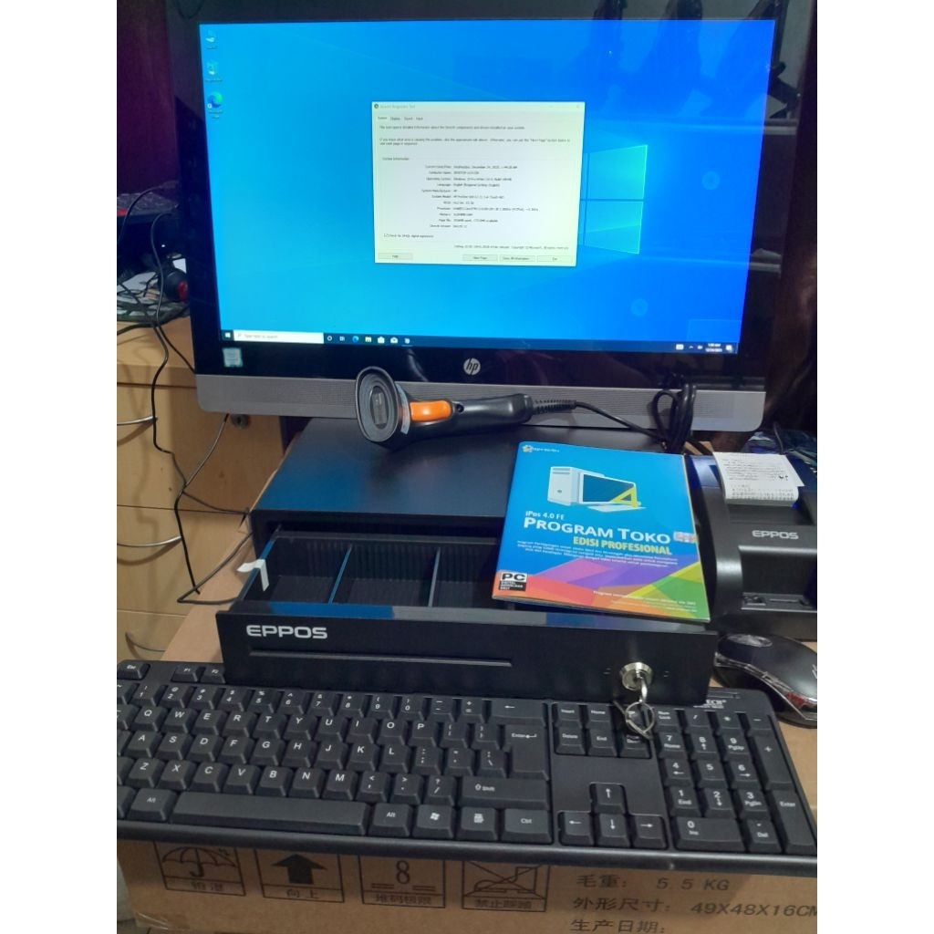 Komputer kasir core i3 gen6 allinone ipos 4 original lengkap terbaikIIPC siap pakai hemat listrik ll