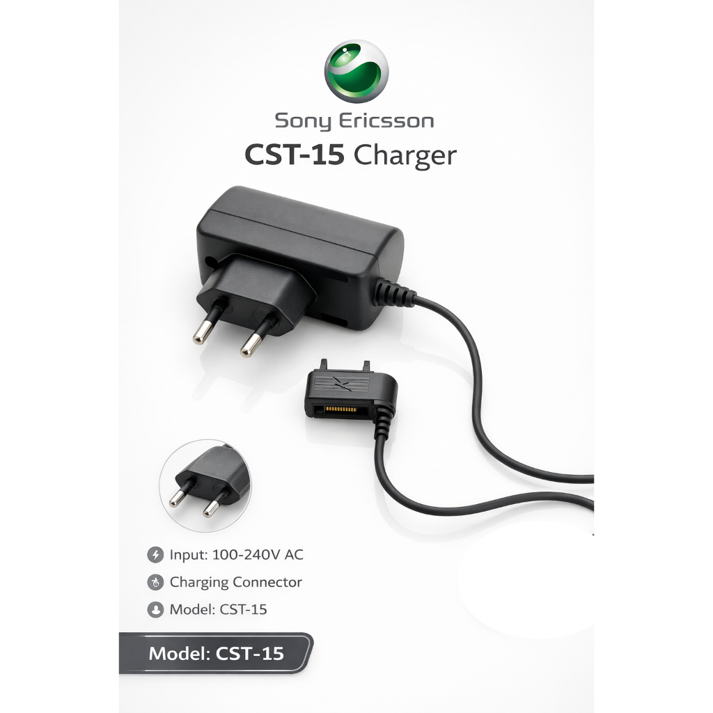 Travel Adaptor 5V 350mA + kabel Batok Jadul Charger HP Original sony ericsson 5V 350mA Batok Jadul