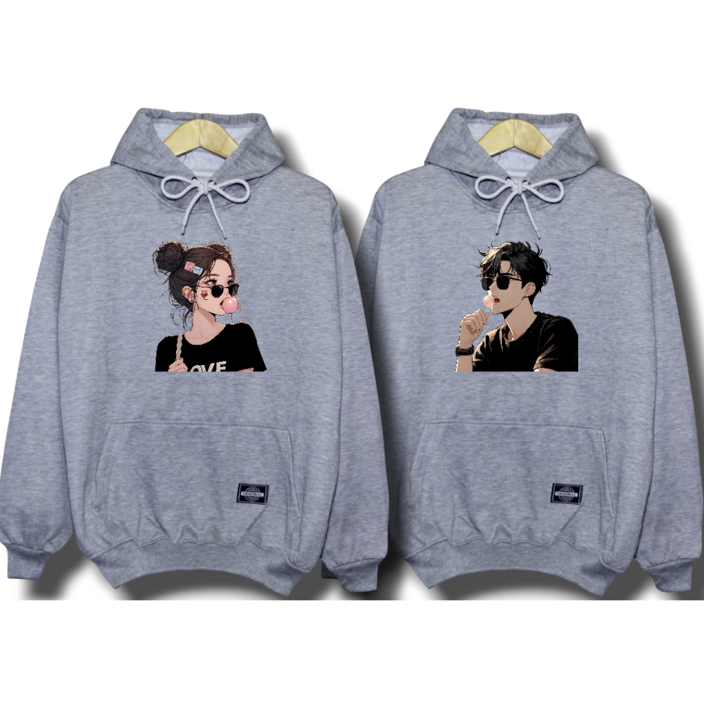 ZEYYA sweater couple pasangan / sweater couple pasangan 2 pcs hoodie couple / jaket couple pasangan 