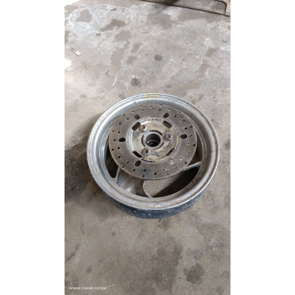 velk depan kymco ring 10 x 250 almunian plus disc piringan