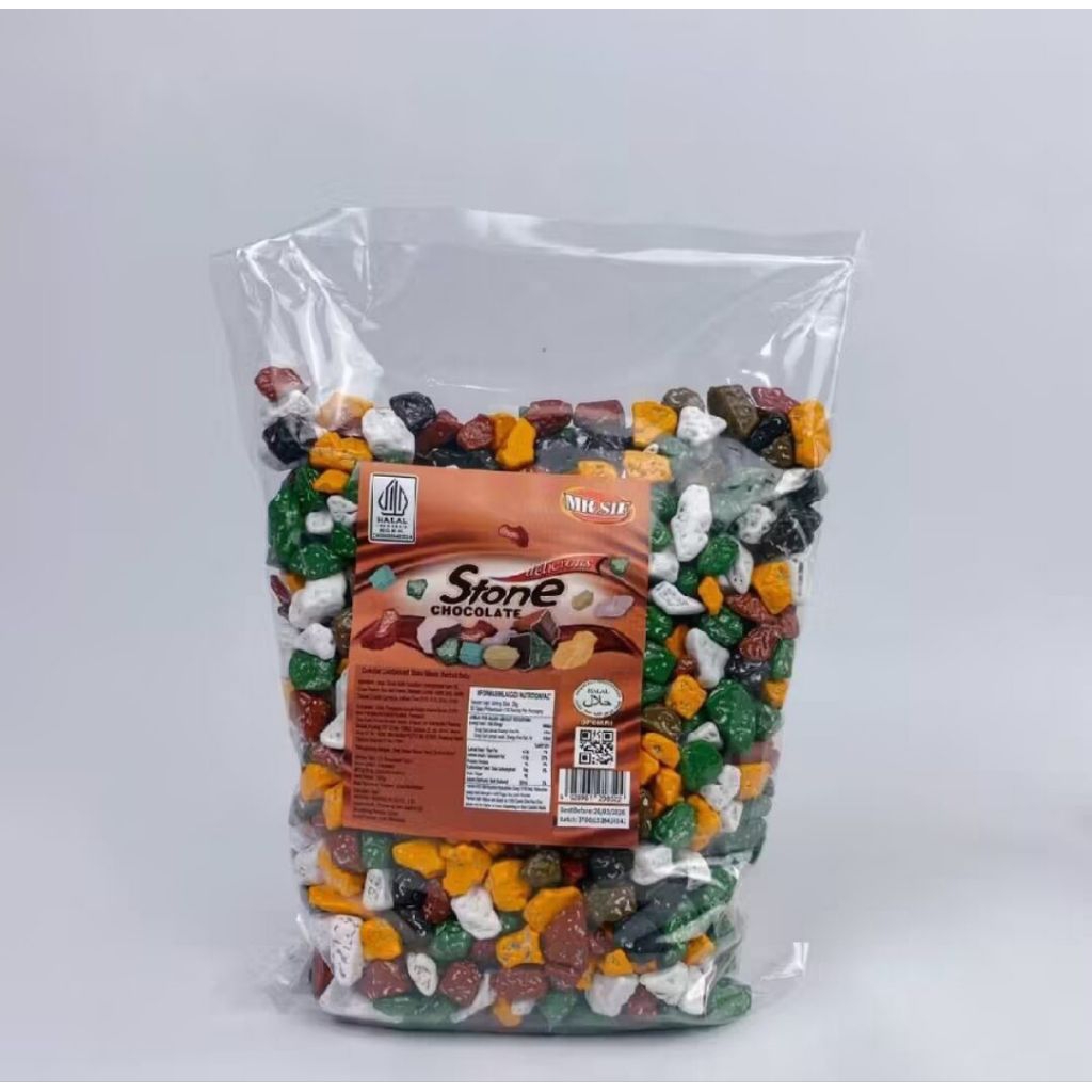 Coklat Kerikil Arab Asli 1kg//Cokelat Kerikil ROCK  Manis Lezat oleh oleh haji dan umroh (2027)