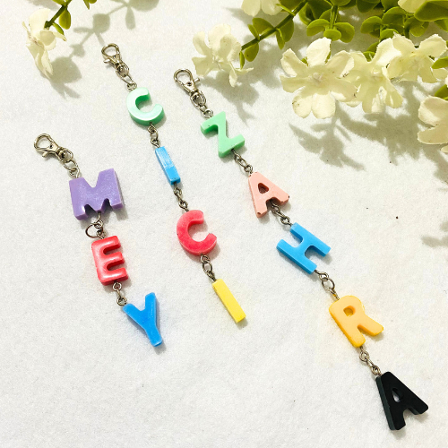 GANCI PREMIUM RESIN CUSTOM NAMA / KEYCHAIN RESIN / GANTUNGAN KUNCI CUSTOM / RESIN ART