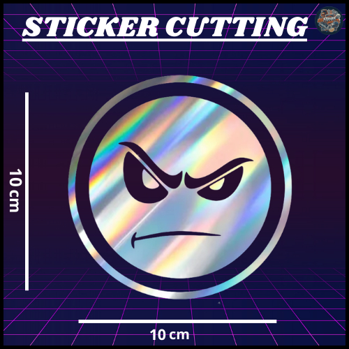 STIKER CUTTING EMOJI MARAH | STIKER KEREN MOTOR & MOBIL | TERMURAH & TERLARIS