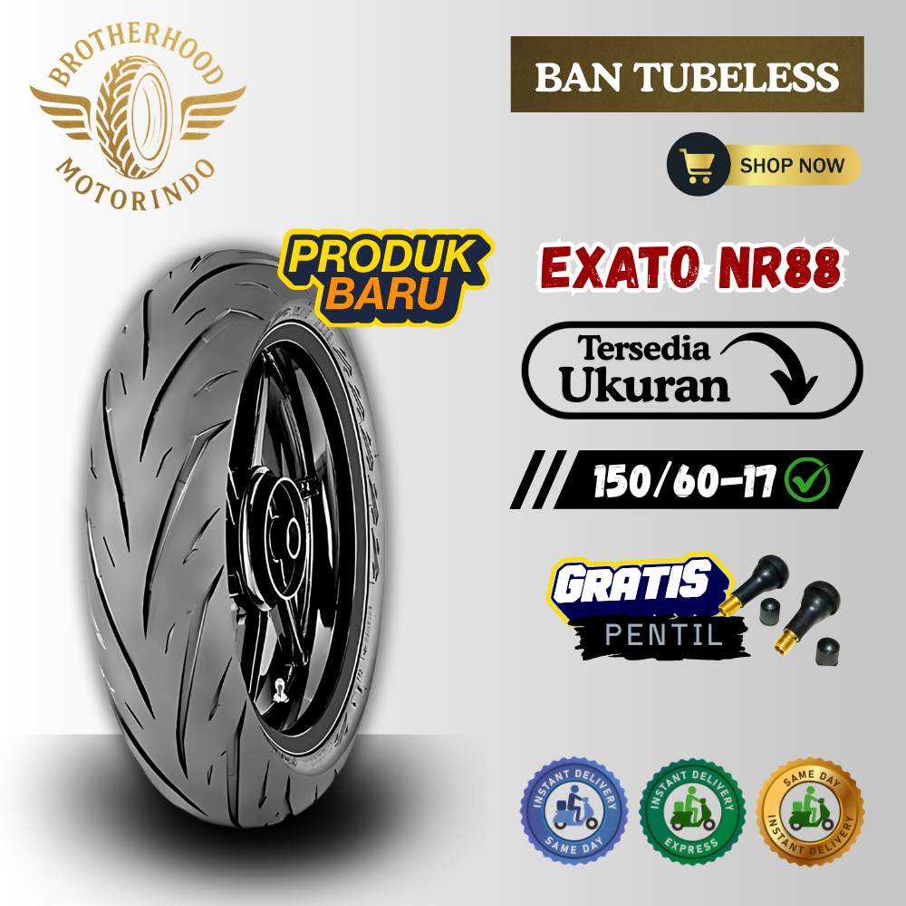 BAN IRC EXATO TUBELESS (150/60-17 / 150 60 17) BAN RING 17 / BAN IRC / BAN TUBBLES RING 17 / BAN MOT