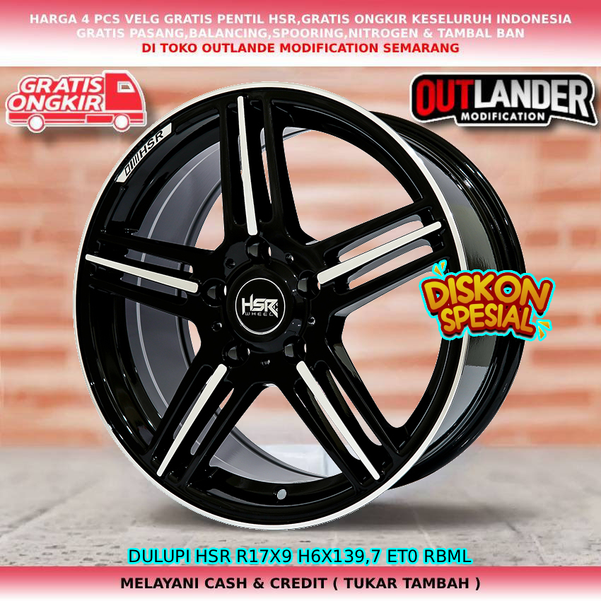 Velg ring17 velg mobil AION Hyptec HT| BMW| Discovery| Rangerover| dll velg hsr tabam R17
