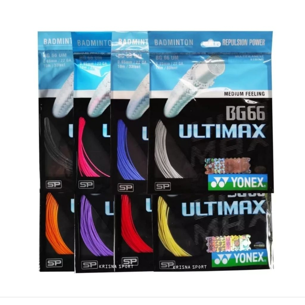 SENAR RAKET BADMINTON BG 66/BG66 ULTIMAX