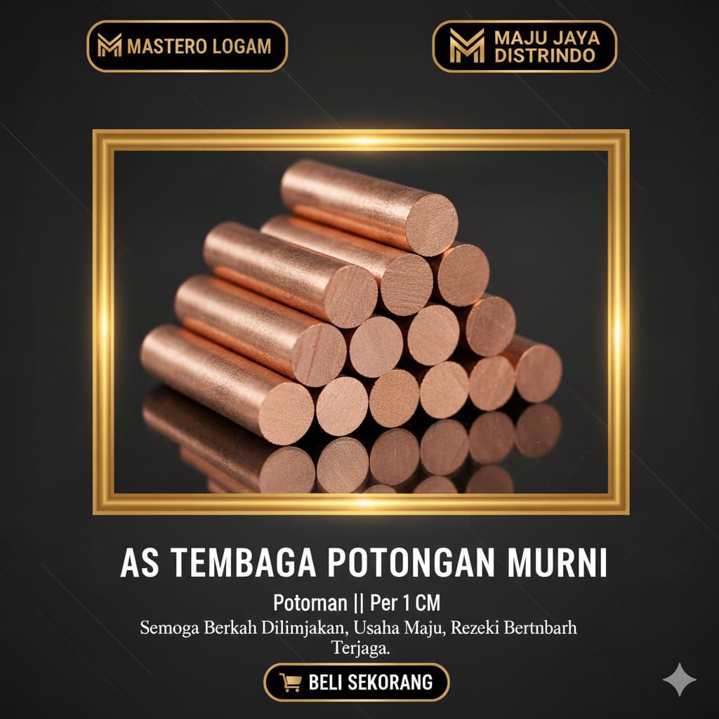 AS TEMBAGA 14,5 MM X 250MM/ROUND TEMBAGA MURNI