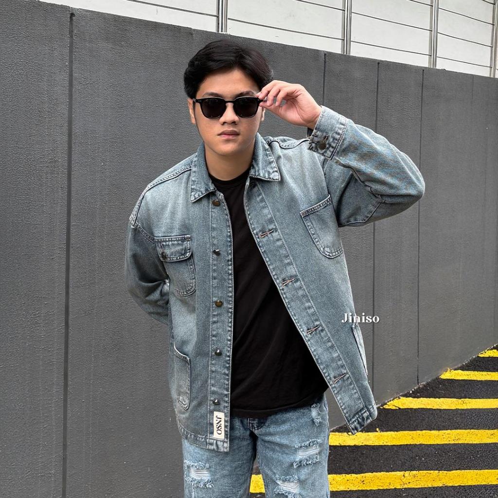 NEW DEALS JINISO - DENIM PRIA OVERSIZE JAKET JEANS