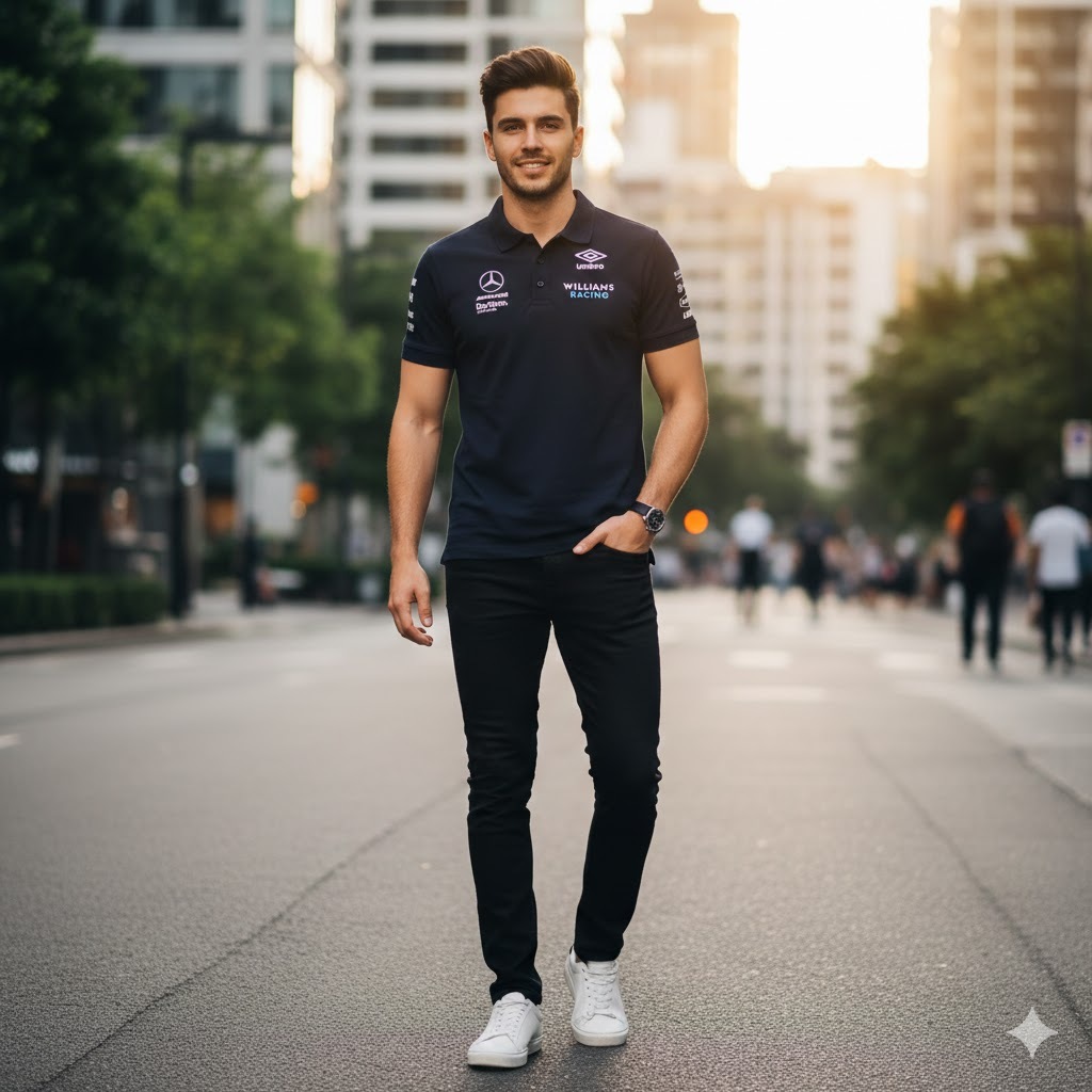 Polo Shirt Williams Racing F1 Team – Official Navy Blue Merchandise  Kaos Polo Williams Racing Umbro