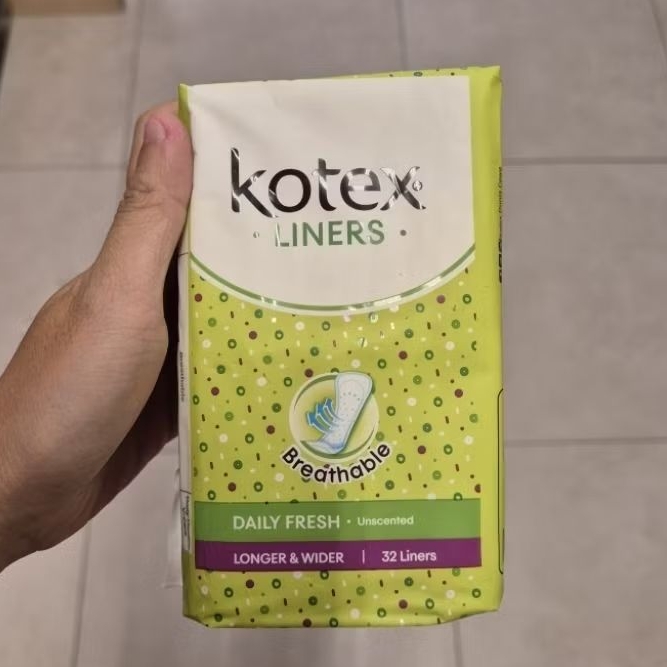 Kotex Liners Longer Wider Daily Fresh Unscented Pembalut Pantyliner 32 Liner