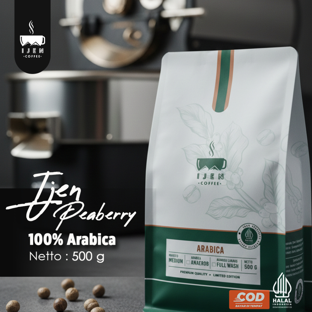 [BIJI/BUBUK] Kopi Arabica Lanang Full Wash Ijen 500g Kopi Premium