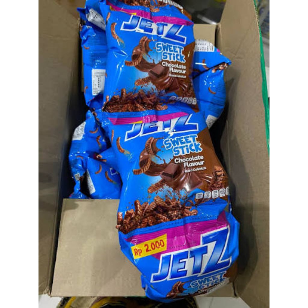 jajan rentengan Snack Jetz Coklat - harga 10 pcs Rasa Coklat 65 Gr