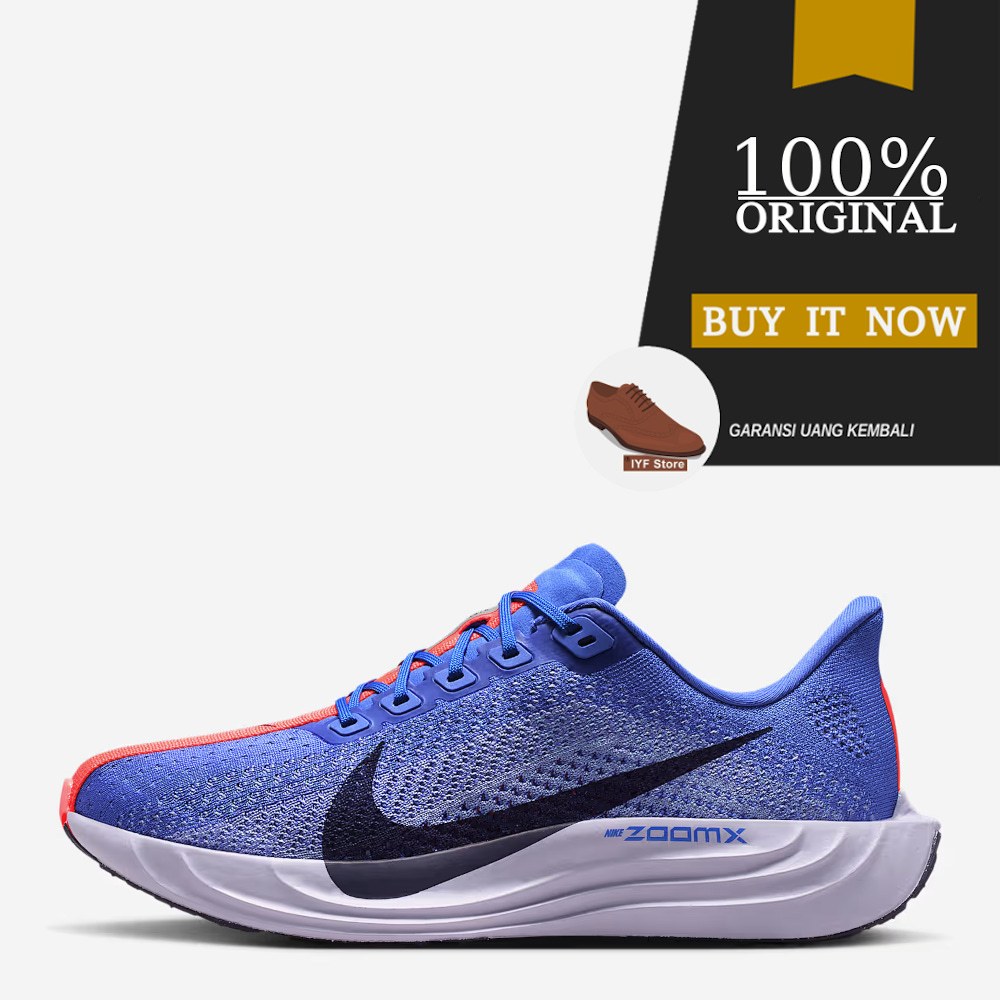 Sepatu Running Original Nike Zoomx Pegasus Plus - Sapphire/Purple Dynasty